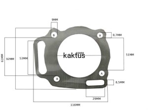 USZCZELKA GŁOWICY BRIGGS 806085S