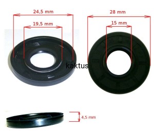 USZCZELNIACZ 15x28x4 WAŁU MAŁY