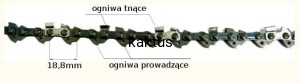 ŁAŃCUCH TNĄCY 3/8"/1,3mm-52 OGNIWA LOW SEMI CHISEL