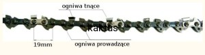 LAŃCUCH TNĄCY 3/8"/1,3mm-56 OGNIWA LOW SEMI CHISEL