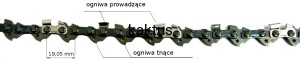 ŁAŃCUCH TNĄCY 3/8"/1,3mm-57 OGNIWA LOW SEMI CHISEL