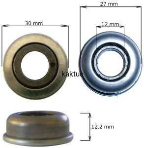 ŁOŻYSKO KOŁA KOSIARKI 12,2x27