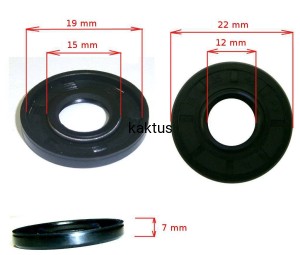 USZCZELNIACZ 12x22x7 WAŁU MAŁY KOSY SPALINOWEJ