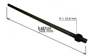 WAŁEK UKŁADU KIEROWNICZEGO Z ZĘBATKĄ 738-0937