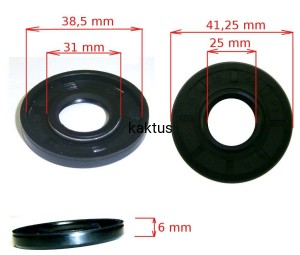 USZCZELNIACZ 25x41x6 GGP OHV140/196 WBE0704