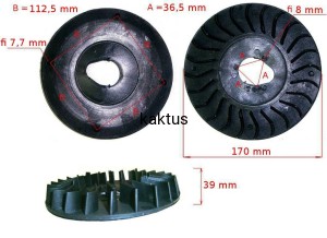 WENTYLATOR SILNIKA KOSIARKI NAC T575 T675