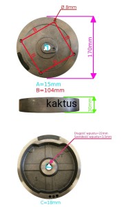 KOŁO MAGNESOWE SILNIKA KOSIARKI NAC T475 NISKIE