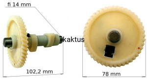 WAŁEK ROZRZĄDU SILNIKA KOSIARKI NAC T475 DG-450