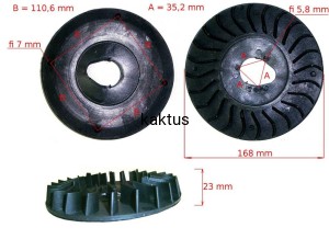 WENTYLATOR SILNIKA NAC T475