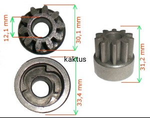 ZĘBATKA NAPĘDU LEWA Y01312