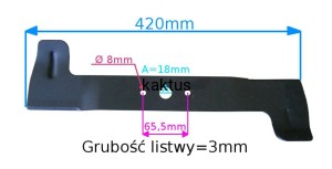 LISTWA TNĄCA 420 MM STIGA ESTATE 2084 3084 3084H P