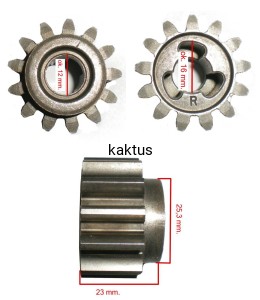 ZĘBATKA NAPĘDU PRAWA (R) 3-KLINY S511VHY*4-10