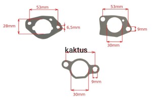 USZCZELKI GAŹNIKA STIGA TRE0701 0801 118550217/1