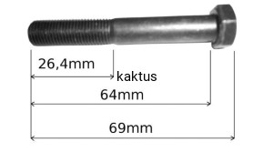 ŚRUBA NOŻA STIGA 64MM 112736850/0