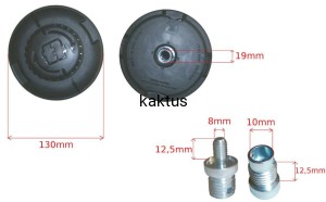 GŁOWICA ŻYŁKOWA EASY WORK-TA2+TA5-M8x1,25LZ/M