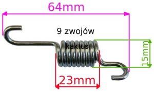 SPRĘŻYNA ODCIĄGU PRZEKŁADNI 479086