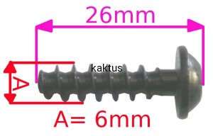 ŚRUBA MOCOWANIA GÓRNEGO KLAPY KOSZA XC 53 BSW