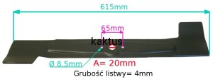 LISTWA TNĄCA 615 MM ALKO AL-KO RIDER