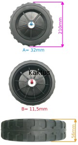 KOŁO FI 210 MM STIGA TURBO 47 53 M50 381007360/0