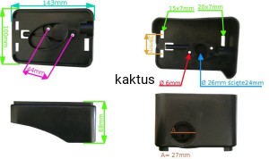PODSTAWA FILTRA POWIETRZA DG1P61F 123 cc DG1P65F 1