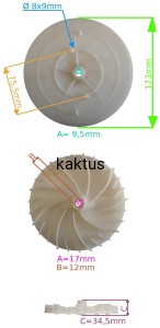 WENTYLATOR NOŻA KOSIARKI FAWORYT JV1000 JV1200