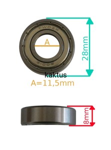 ŁOŻYSKO ZĘBATKI KOŁA CEDRUS  KCL18SP;KCL20SP