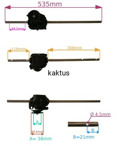 PRZEKŁADNIA NAPĘDU KOSIARKI HANDY JT53 GT