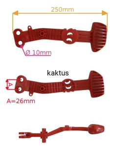 DŹWIGNIA REGULACJI WYSOKOŚCI KOSZENIA 4.2 E PLUS