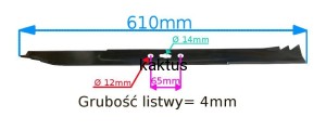 LISTWA TNĄCA 610 MM HECHT 5161