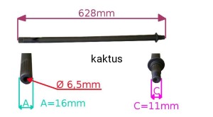 WAŁEK UKŁADU KIEROWNICZEGO MTD 738-1001A
