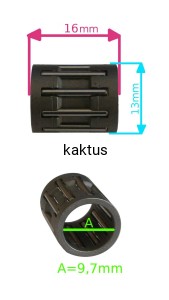 ŁOŻYSKO SWORZNIA TŁOKA 9,7x13x16 WLBC430B*026