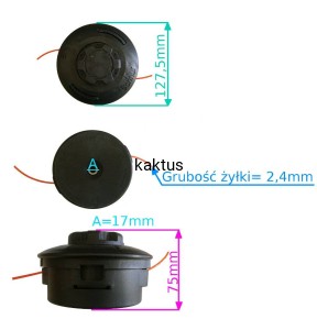 GŁOWICA ŻYŁKOWA M10X1,25 LHF EASY LOAD T12