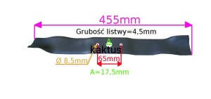 LISTWA TNĄCA 455 MM STIGA COMBI 48SQ 4 FUNKCYJNY