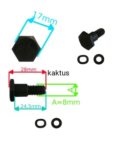 ŚRUBY MOCOWANIA SPRZĘGŁA KOSY NAC BP520-30KA-T