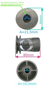 PIASTA AL-KO 22,2MM NAPĘD 440175 WPUST 36MM