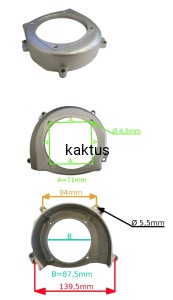 POKRYWA KOŁA MAGNESOWEGO SREBRNA NAC BP520
