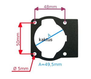 USZCZELKA CYLINDRA KOSY STIGA SBC 242 252 D