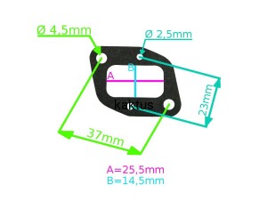 USZCZELKA KOLEKTOR-CYLINDER KOSY STIGA SBC 242 252