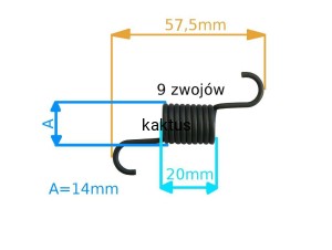 SPRĘŻYNA KOSIARKI STIGA TWINCLIP 50 55