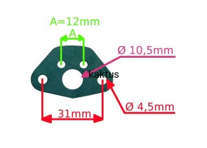 USZCZELKA GAŹNIKA KOSY STIGA SB320D 420D