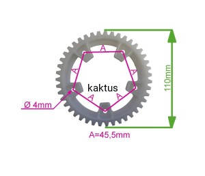 WIENIEC ZĘBATY D=240 322120117/0