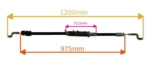 LINKA HAMULCA DYM 1666 D1666
