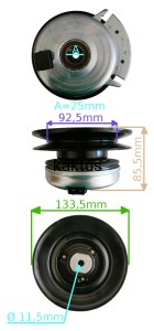 SPRZĘGŁO STIGA EM NJ92 SD98 108 118399063/0