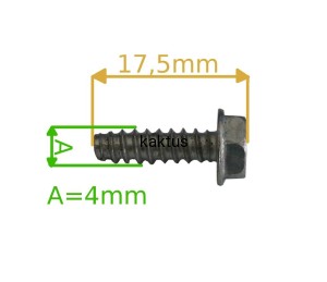 ŚRUBA BRIGGS PODSTAWA FILTRA - GAŹNIK 590552