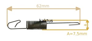 SPRĘŻYNA REGULATORA OBROTÓW 594506 596464