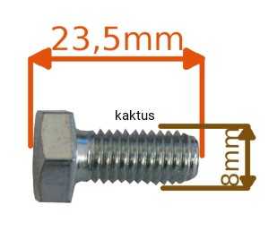 ŚRUBA TARCZY STIGA M8X18 6810050