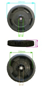KOŁO FI 295 MM TYLNE KOSIARKI FAWORYT SL 51 86Z