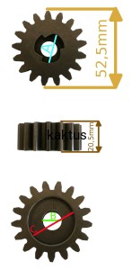 ZĘBATKA NAPĘDOWA FAWORYT SL51 LEWA 17Z