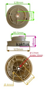KOŁO PASOWE SILNIKA NAC DUŻE SF7A115 LE18-40-PB-S