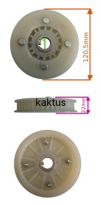 KOŁO PASOWE ZĘBATE STIGA 1134-6616-01